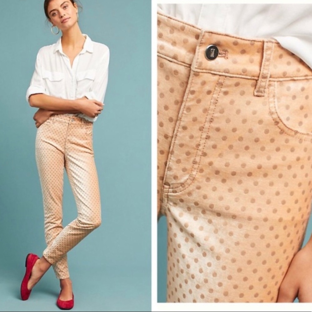 🍑ANTHROPOLOGIE VELVET JEANS🍑